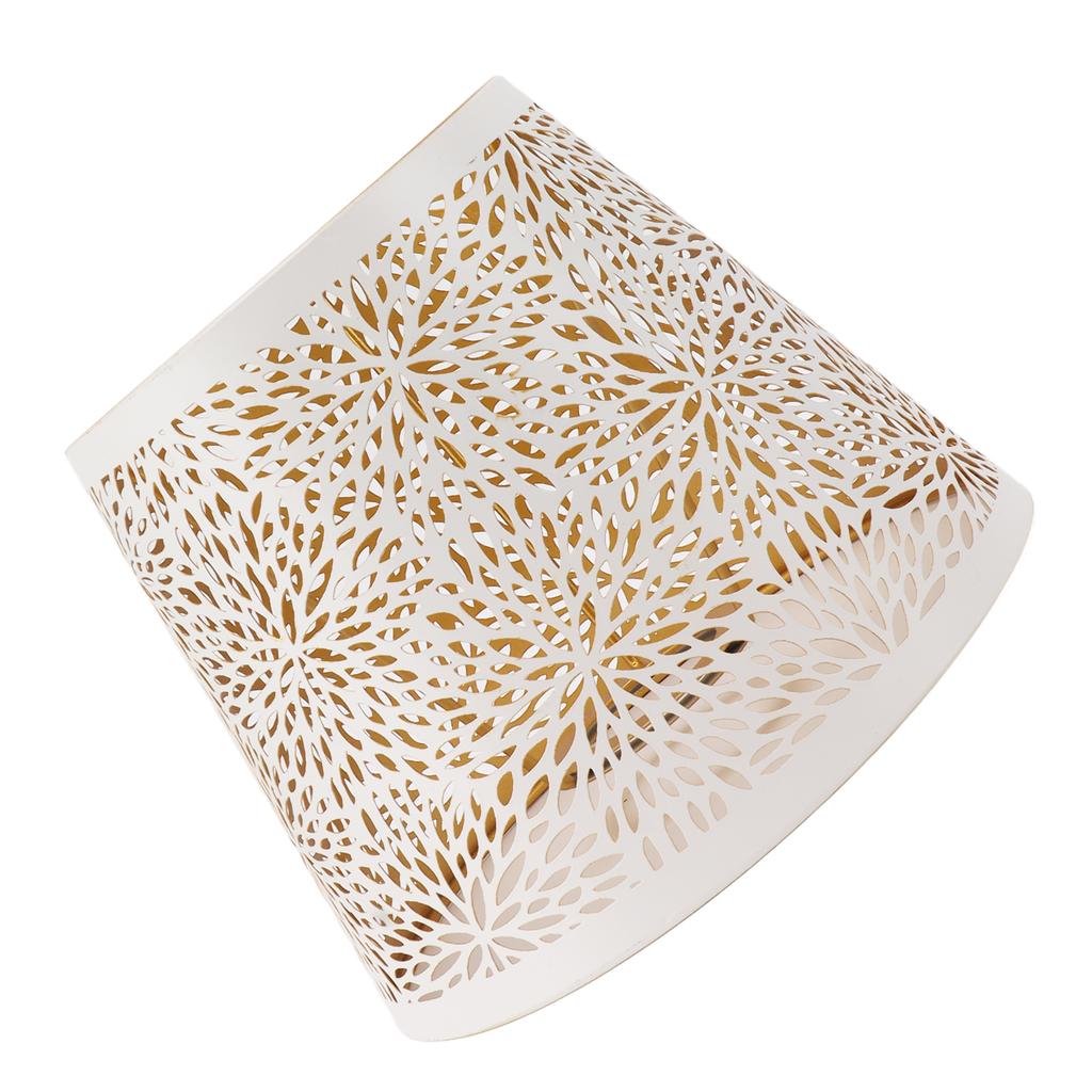 Абажур E27 E26 Белый резной цветочный узор из железа Современный дизайн Простая установка абажура для лампы