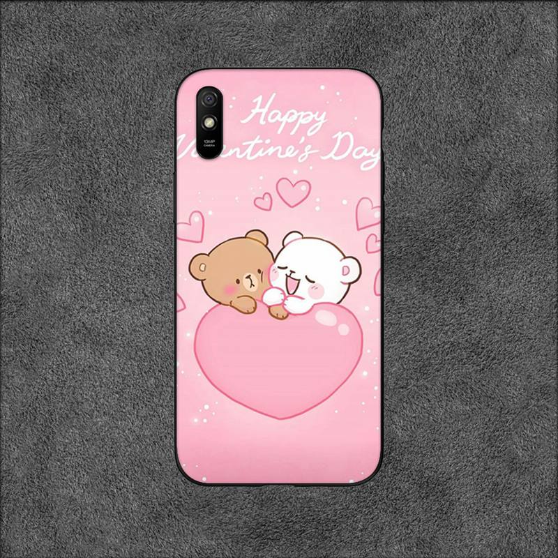 Милый чехол для телефона с изображением медведя цвета молочного мокко для Xiaomi9 10 11PRO LITE Redmi NOTE7 8 9 10A PRO K40 Poco3 Shell