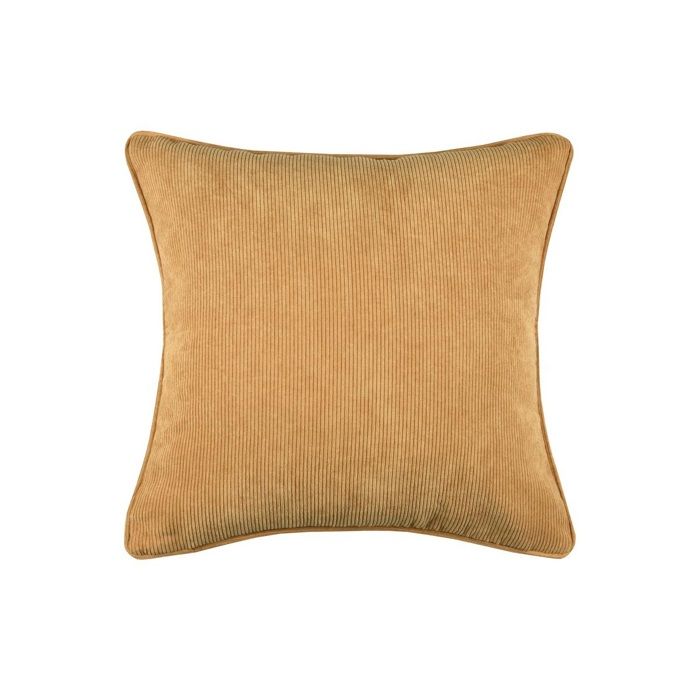 Coussin - Antoine - 45 X 45 Cm - Velours Côtelé - Couleur Curry