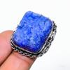 Titanium Druzy Gemstone 925 Sterling Silver Gift Jewelry Ring Size 8