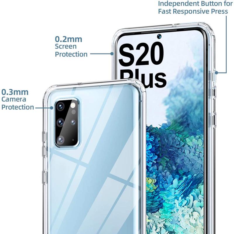 Прозрачный чехол для телефона из ТПУ для iPhone 12 Samsung A22 Huawei Xiaomi Poco X3