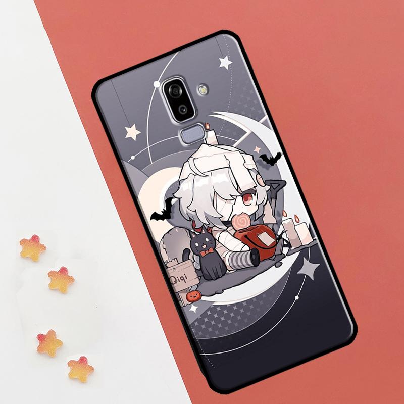 Чехол-чиби Genshin Impact для Samsung Galaxy J8 2018 A7 A9 A6 A8 J4 J6 Plus J1 A3 A5 2016 J3 J5 J7 2017