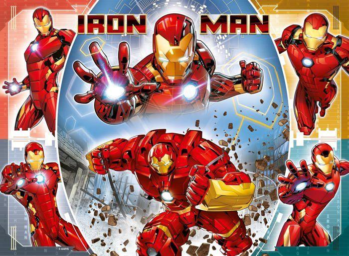 Puzzle 100 pièces XXL, Le puissant Iron Man / Marvel Avengers, 00013377, A partir de 6 ans, Ravensburger, MARVEL HEROS