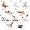 Kids Doll Toy Cat Figures Desktop Decor Cat Ornament Exquisite Cat Model
