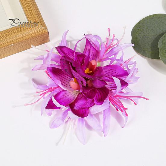 Заколка для волос в форме цветка женская летняя заколка для волос сбоку 3D-заколка для волос в форме цветка для повседневной носки на различные случаи жизни