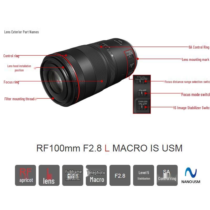 Canon Объектив RF 100mm F2.8L Macro IS USM
