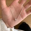 Простое двойное кольцо-замок, ожерелье для женщин - Элегантная, универсальная цепочка на ключицы