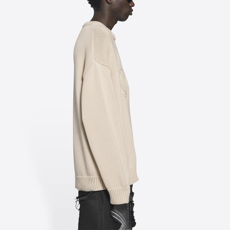 Balenciaga FW21 Sweater Unisex Light Beige 664369T32119028