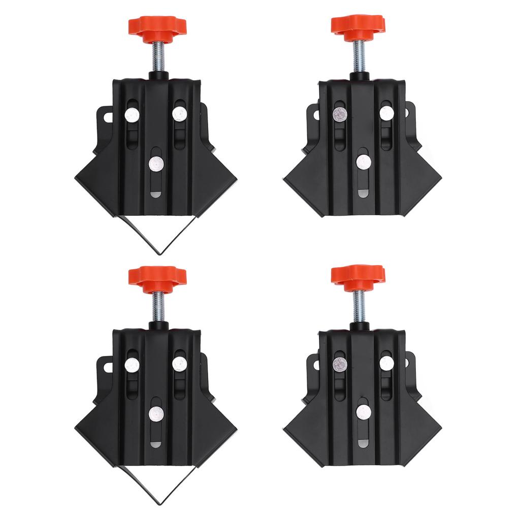 4 шт. Угловой зажим из нержавеющей стали 2 открытого типа 2 закрытого типа Регулируемый 90-градусный прямоугольный зажим для