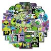 50 Alien Graffiti Stickers Mobile Phone Computer Water Cup Notebook Decoration Waterproof Creative Creative Stickers
