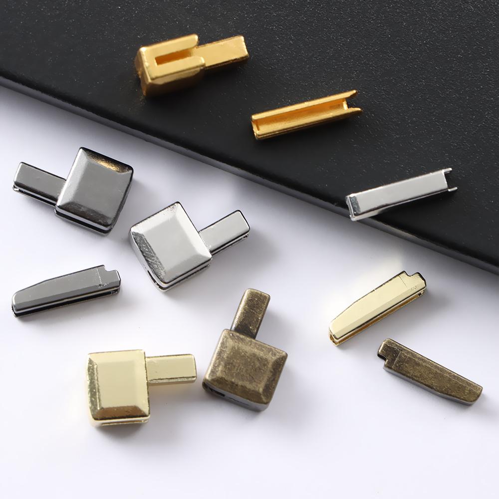 10 Sets High Quality Metal Buckles Open End Clothes Making Repair Zipper Stopper DIY Sewing Zippers