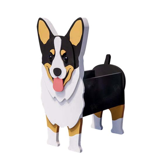 Цветочный горшок, очаровательный горшок в форме собаки, универсальный держатель для растений для сада, дома, уличные украшения