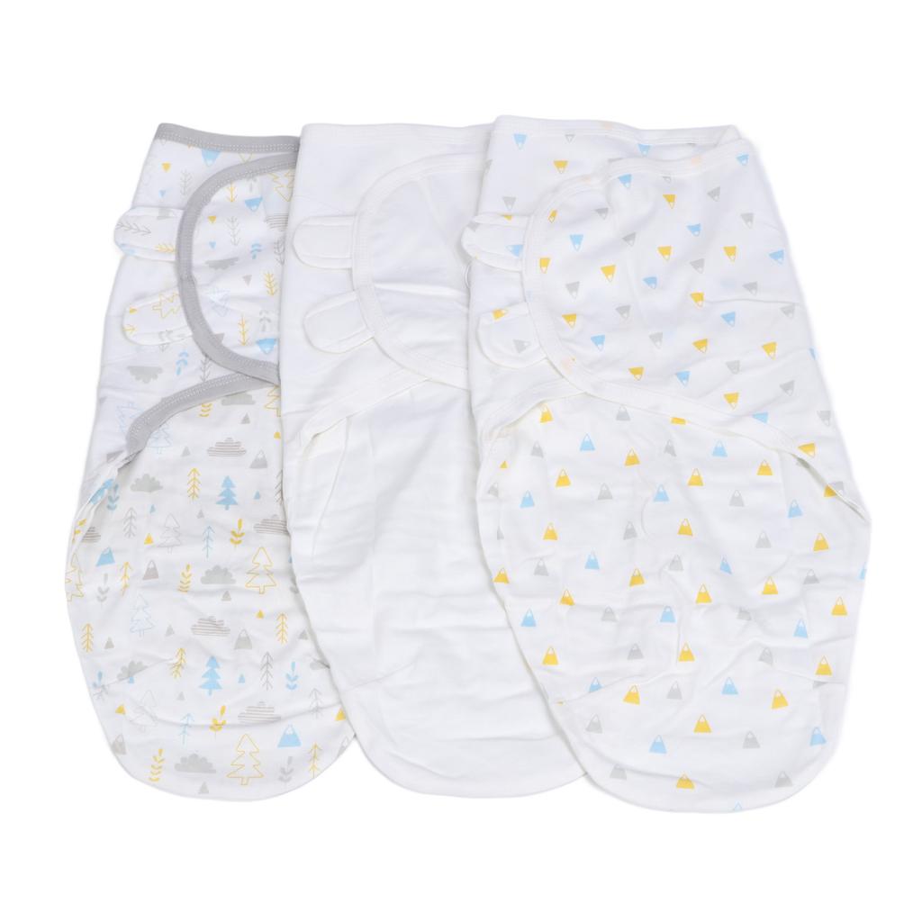 3pcs Baby Swaddle Sleep Sacks Cotton Swaddle Blanket for 0 To 2 Months Old Newborn Forest