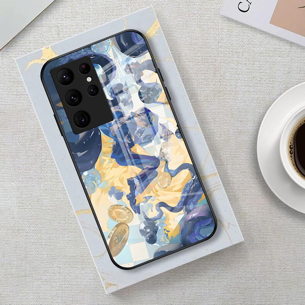 Игровой чехол L-Lord Of Mysteries для телефона Samsung S26 S25 Edge Ultra 23 22 21 20 Ultra Plus S24 Fe Стеклянная крышка