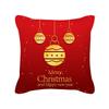 Красная Рождественская Наволочка Новая Праздничная Праздничная Персиковая Кожа Наволочка Домашняя Наволочка для Подушки на Диван