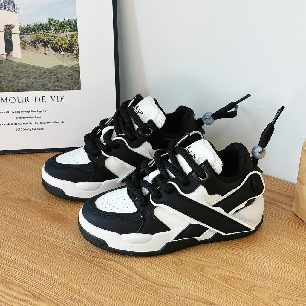 Bread Shoes Women'S Little White Shoes Women'S Heightening Sports Shoes Versatile Casual Lightweight Thick Baseplate Shoes