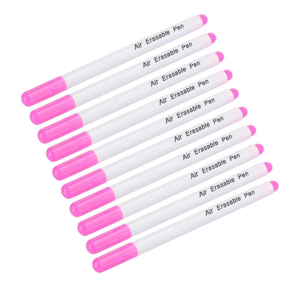 Pink Ink Air Erasable Pens Plastic Sewing Marking Pens Fabric Marking Pens  Garment Pattern Making
