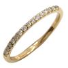 4℃ Half Eternity Ring K18 Yellow Gold/diamond #5.1(US Size) 1.5g Women Used