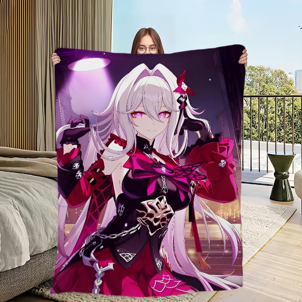 Honkai Impact 3rd Фланелевое теплое уютное мягкое плюшевое одеяло диван гостиная дом офис спальня дорожный подарок дом