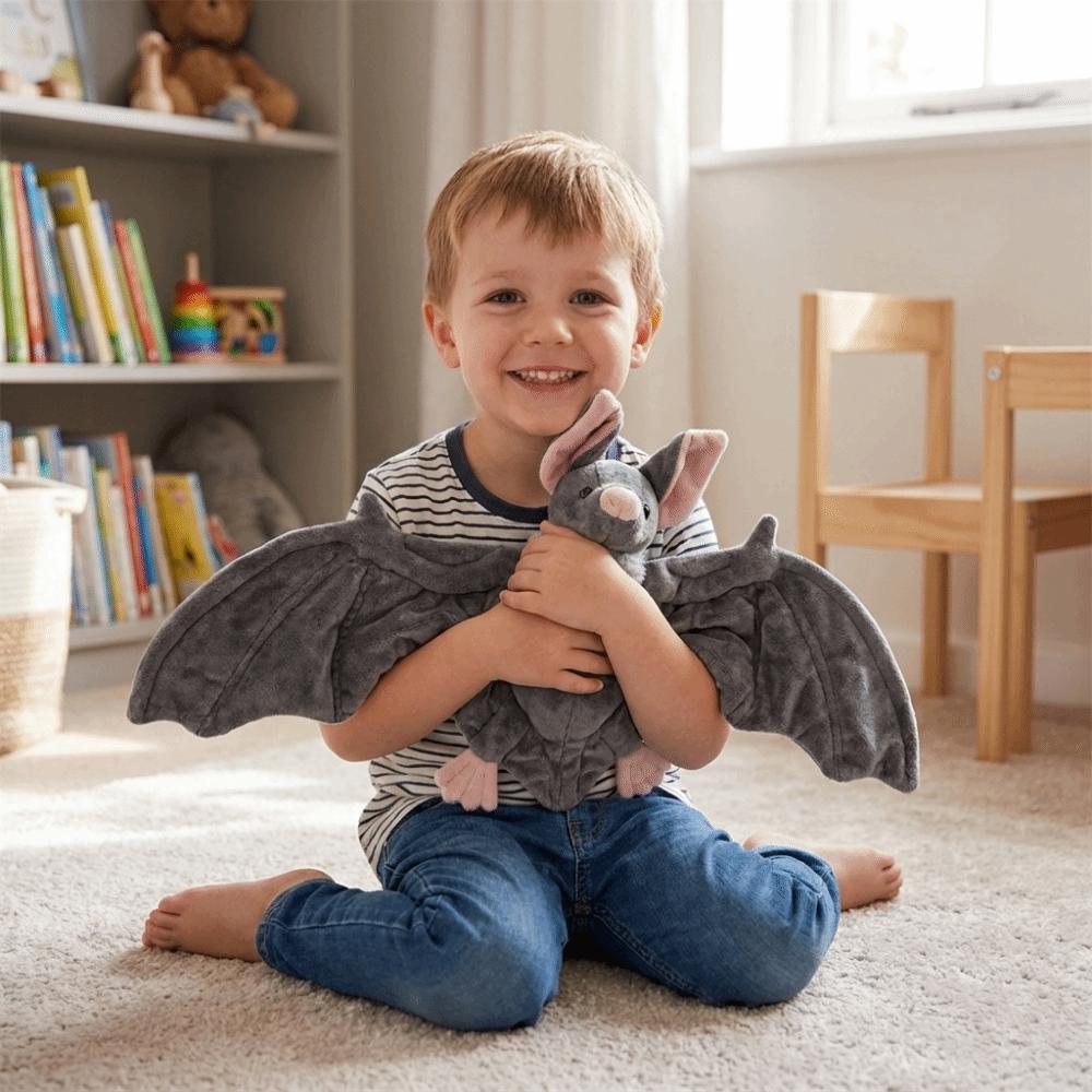 Fluffy Halloween Stuffed Animal PP Cotton Home Decor Ornament Adorable Big Wing Bat Daily