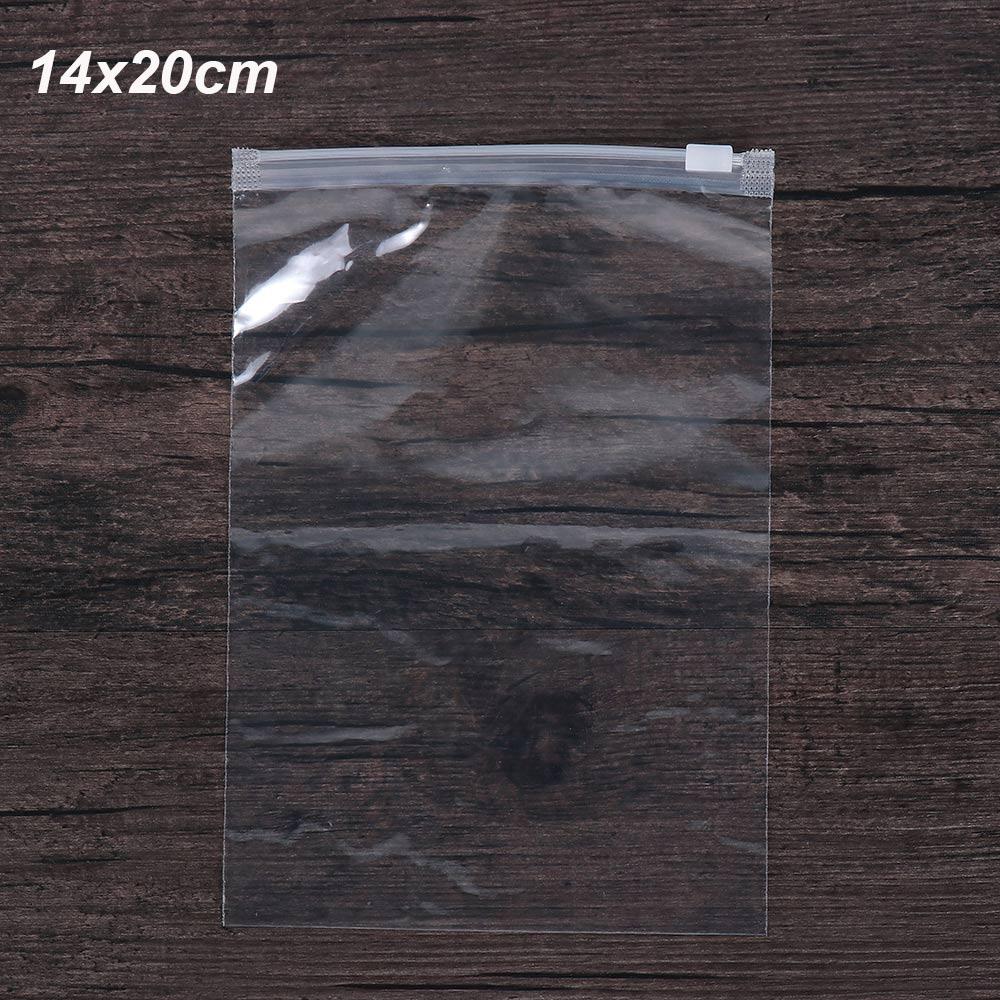 5 шт. Портативный водонепроницаемый тканевый органайзер Прозрачный прозрачный чехол для хранения Застежка-молния Пластиковый пакет