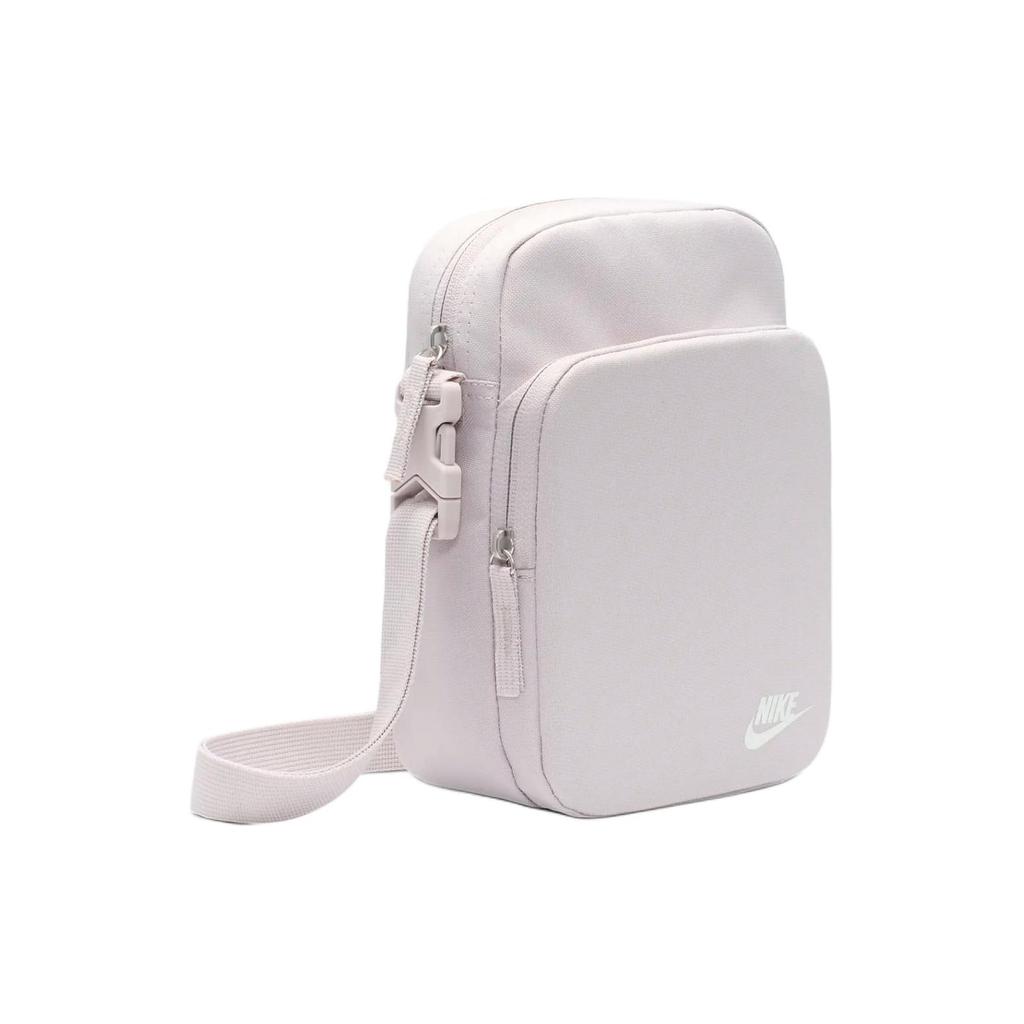 Nike Heritage Nylon With Polyester Crossbody Bag, Shoulder Bag Regular Unisex Platinum Purple & Peak White DB0456-019