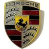 Эмблема значок логотип Porsche капот автомобиля металл 25-26с