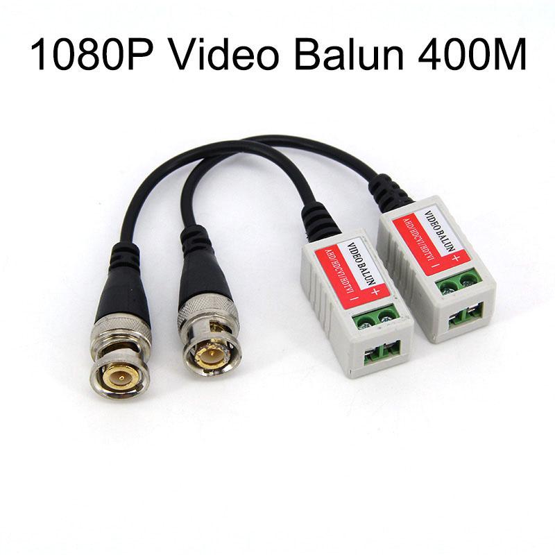 1 пара 4 типа 1080P 8MP Пассивный cctv Видео балун RJ45 CCTV Трансивер Coax BNC Разъем питания для HDCVI HDTVI AHD камеры