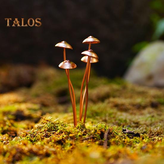 Mushroom Metal Decorative Garden Stake Rustproof Corrosion Resistant Simple Installation Outdoor Pathway Patio Mushroom Statue