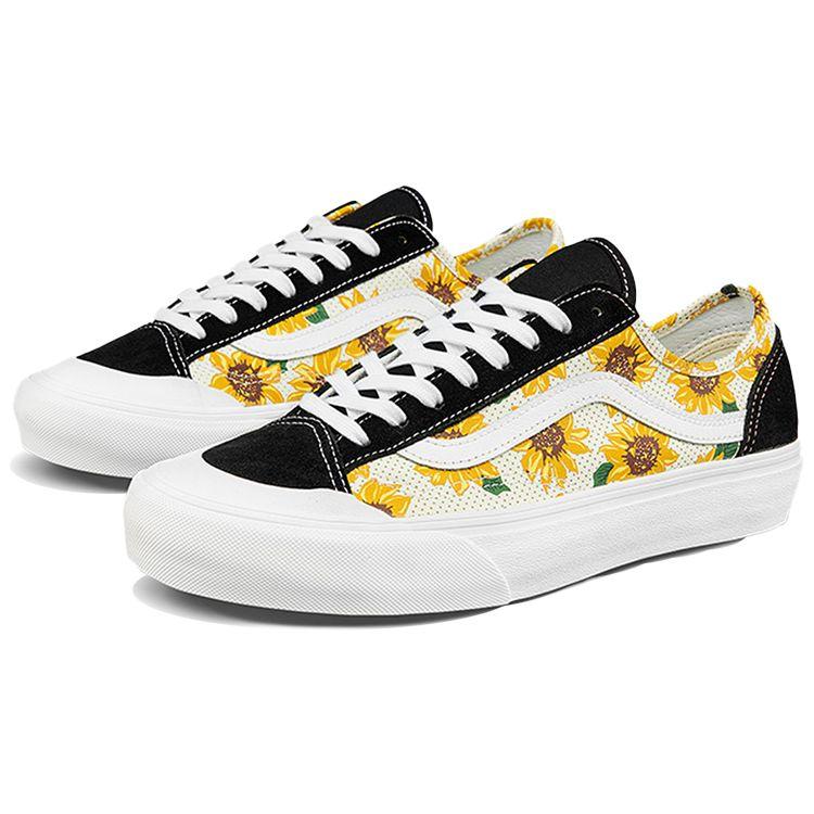 Vans Style 36 Sunflower Low-Top Skate Shoes Unisex Sneakers Black Yellow VN0A5HFF6SR