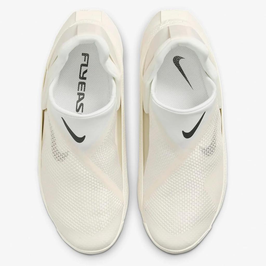 Nike Кроссовки Go FlyEase W Pale, размер 23,5 см, цвет: Слоновая кость/Платиновый оттенок/Черный, DR5540-105 (Япония)