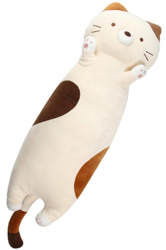 Stylish Soda Plush Body Pillow, Cat Pillow, Angel Mike-kun (Calico Cat, 107cm)