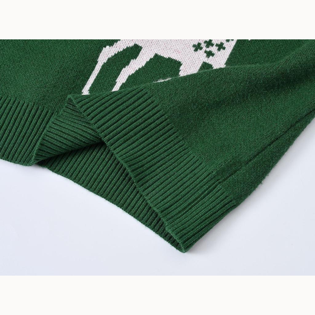 Fall and Winter Boys and Girls In Small Children's Children's Clothing Christmas Elk England Fashion Loose Pullover Sweater