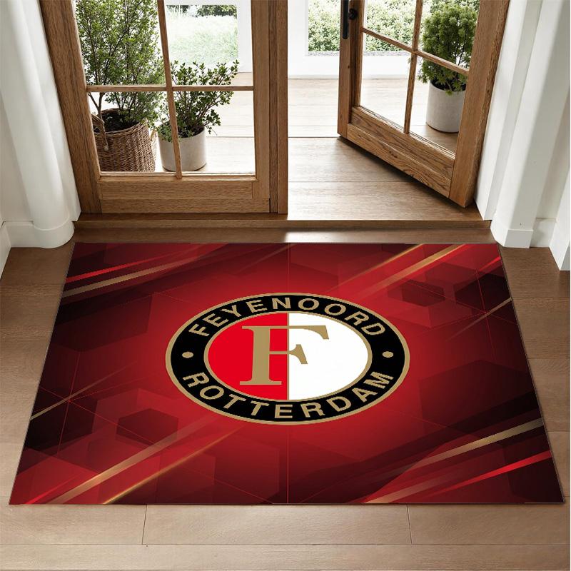 Feyenoord Design Crystal Velvet Rug Soft Decorative Mat for Bedroom Entrance