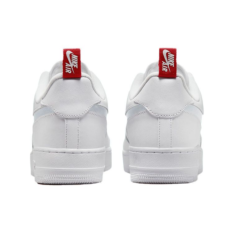 Nike Air Force 1 Low Cut Out Swoosh — белые мужские кроссовки University-Red DO6709-100