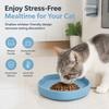 7-inch Silicone Cat Bowl with Suction Cup, Shallow Non-Slip Kitten Dishes to Relieve Puppy Fatigue