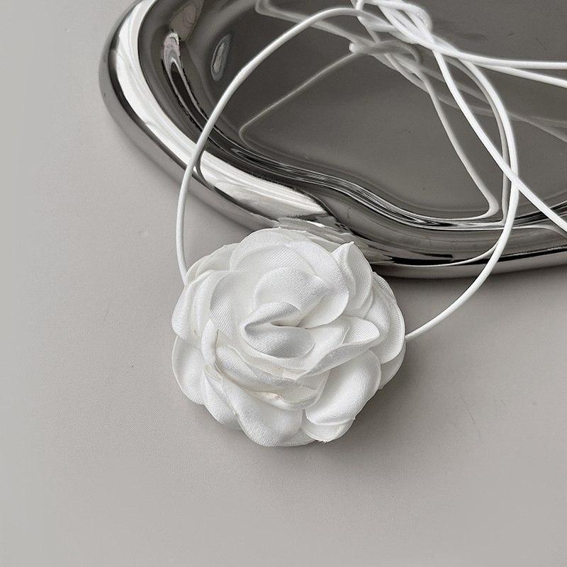 Ожерелье-колье для женщин, регулируемая цепочка для вечеринки, свадьбы, модные украшения, подарок для девочек, ожерелье с розами, романтическое