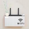1PC Wifi Router Storage Box Wall Hanging Wifi Box Wireless Storage Boxes Case Power Strip Office Hanging Organizers