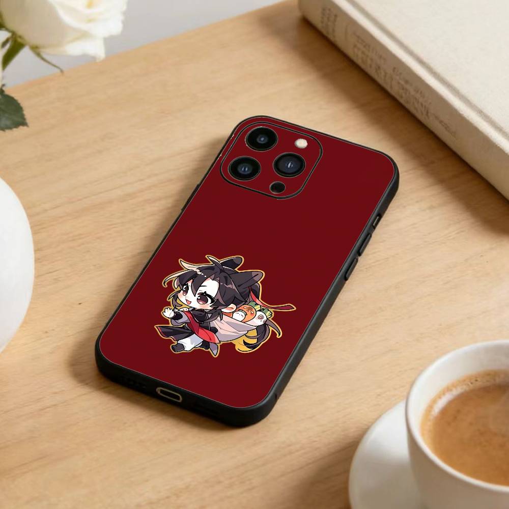 Чехол для телефона Грандмастер Ф-Демоническая Культивация для iPhone 17 16 15 14 13 12 Max Plus Силиконовый Черный Чехол