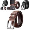 Retro Vintage Mens Leather Belt With Alloy Buckle For Formal And Casual Wear