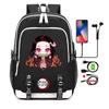 Anime Teenage Backpack Unisex School Bags Cartoon Printing Laptop Bagpack Back To School Rucksack for Boys Girls Mochilas