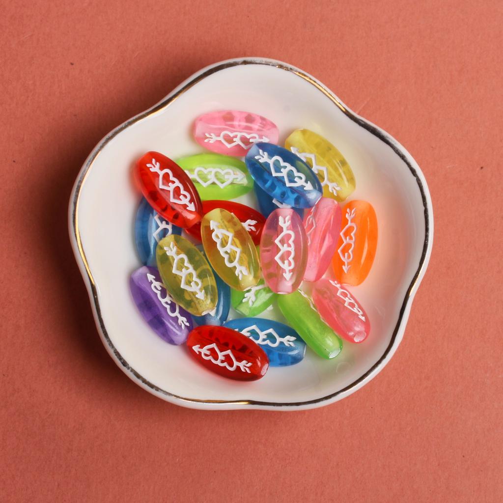 Товары для вечеринок 10 шт. бисерные аксессуары одна стрела через сердце модный брелок браслет ожерелье ручная работа своими руками изготовление ювелирных изделий свободные бусины