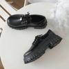 Модные Rimocy Классические черные туфли Оксфорды на платформе для женщин Весна Осень Повседневные на шнуровке Лоферы Женская мода Нескользящая обувь из ПУ кожи