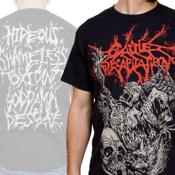 Cattle Decapitation Инспекционный Знак Повседневная Футболка Люксовый Бренд для Мужчин и Женщин Топ 2026 Новый Логотип Рок-Группы