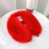 Winter Plush Thickened Warm Imitation Fox Hair Snap Button Scarf Versatile Women's Imitation Fur Scarf