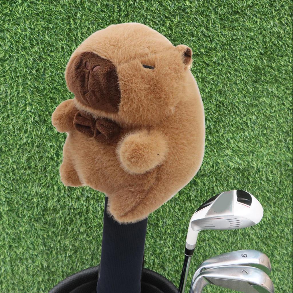 Плюшевый чехол Капибара для гольф-клуба Фэрвей Вуд, Защитный рукав от царапин