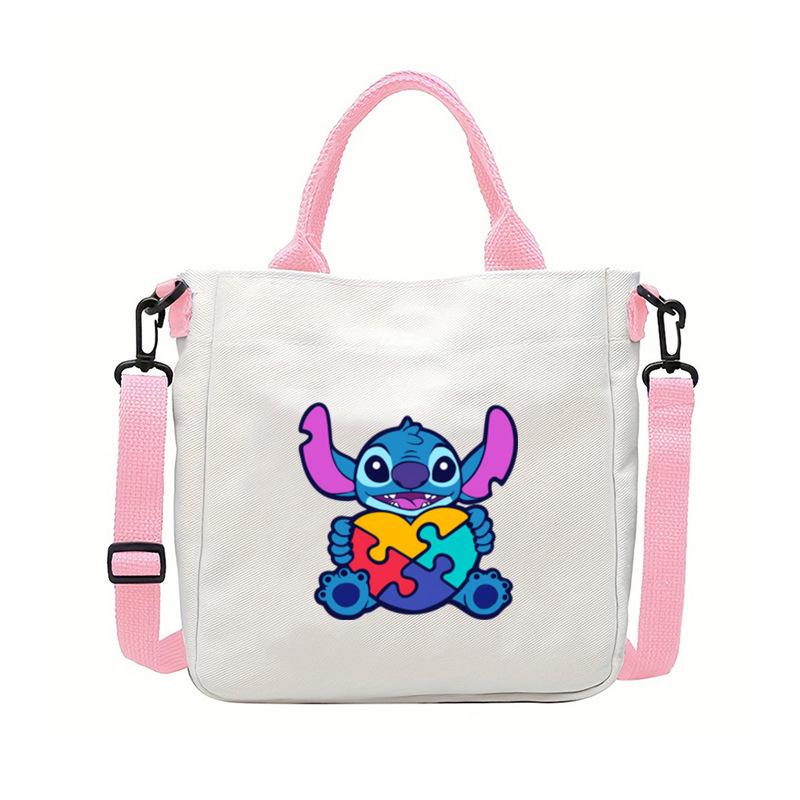 Anime Peripheral Cartoon Printed Student Shoulder Bag Women'S Oblique Span Handbag