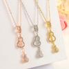 Fresh Double Gourd Necklace Gourd Shape Design Fashion Temperament Item Jewelry