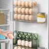 Практичный держатель для переворачивания яиц для холодильника Прозрачный пластиковый контейнер для хранения продуктов Автоматический дозатор для переворачивания яиц
