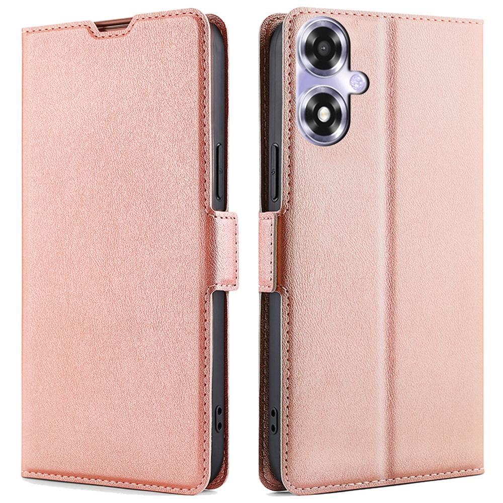 For Oppo A2x 5G/A2m 5G Shockproof Leather Folio Phone Cover with Card Slots Magnetic Protection